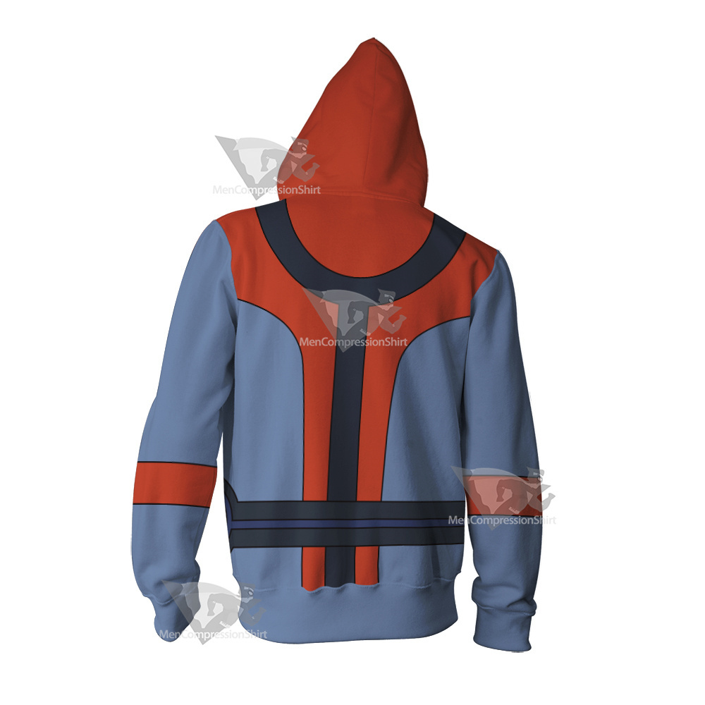 Legion Of Superheroes Colossal Boy Red Cosplay Zip Up Hoodie