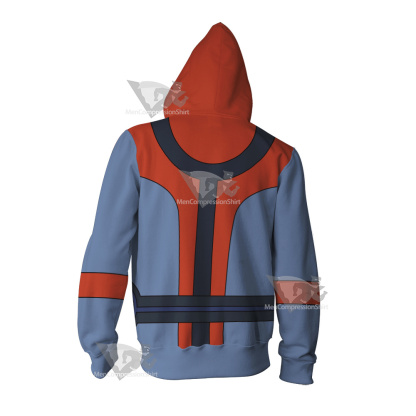Legion Of Superheroes Colossal Boy Red Cosplay Zip Up Hoodie
