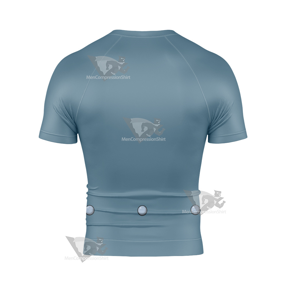 Legion Of Superheroes Dream Girl Grey Short Sleeve Compression Shirt