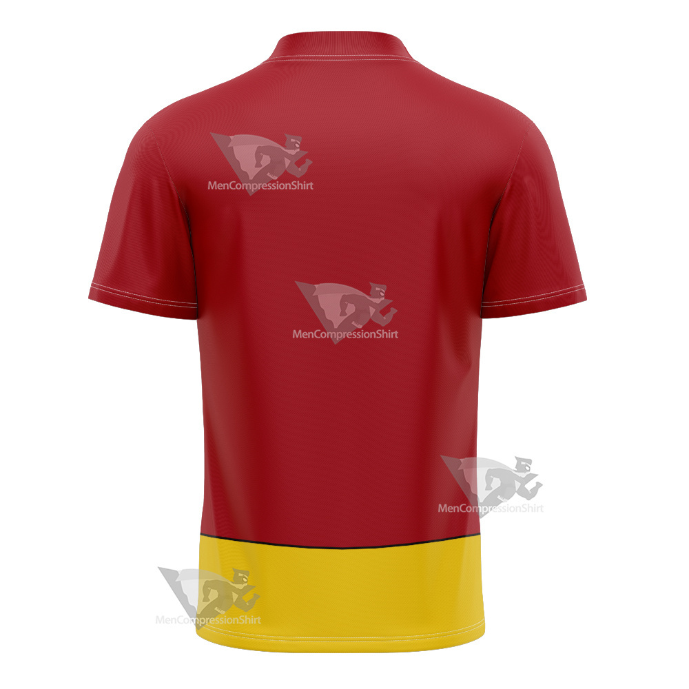 Legion Of Superheroes Sun Boy Back Red Cosplay Football Jersey
