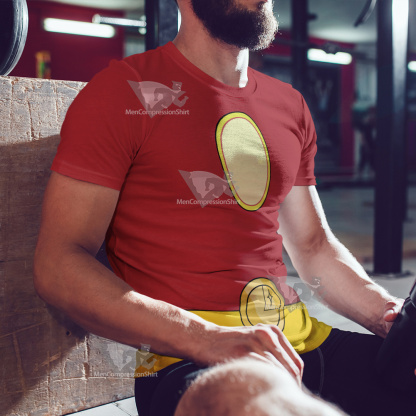 Legion Of Superheroes Sun Boy Back Red Cosplay T-Shirt