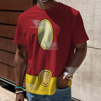 Legion Of Superheroes Sun Boy Back Red Cosplay T-Shirt