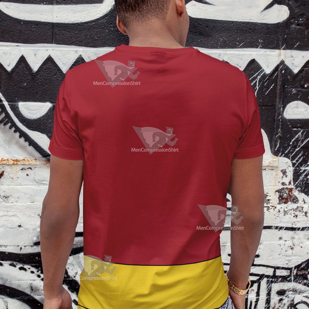 Legion Of Superheroes Sun Boy Back Red Cosplay T-Shirt