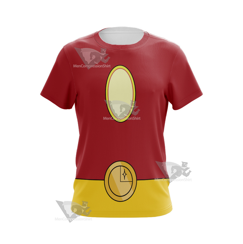 Legion Of Superheroes Sun Boy Back Red Cosplay T-Shirt