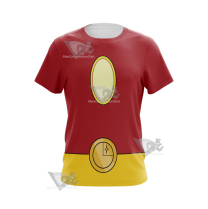 Legion Of Superheroes Sun Boy Back Red Cosplay T-Shirt