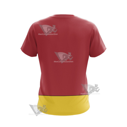 Legion Of Superheroes Sun Boy Back Red Cosplay T-Shirt