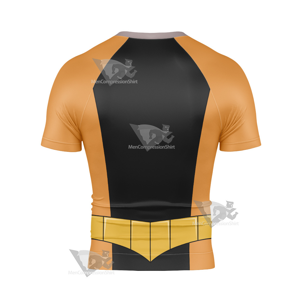 Legion Of Superheroes Timber Wolf Orange Short Sleeve Compression Shirt