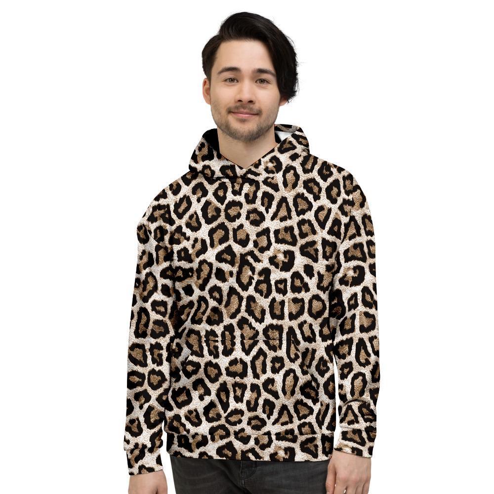 Leopard Mens Full Size Hoodie