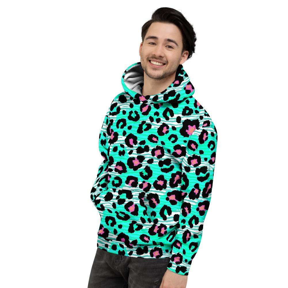 Leopard Zebra Print Mens Full Size Hoodie
