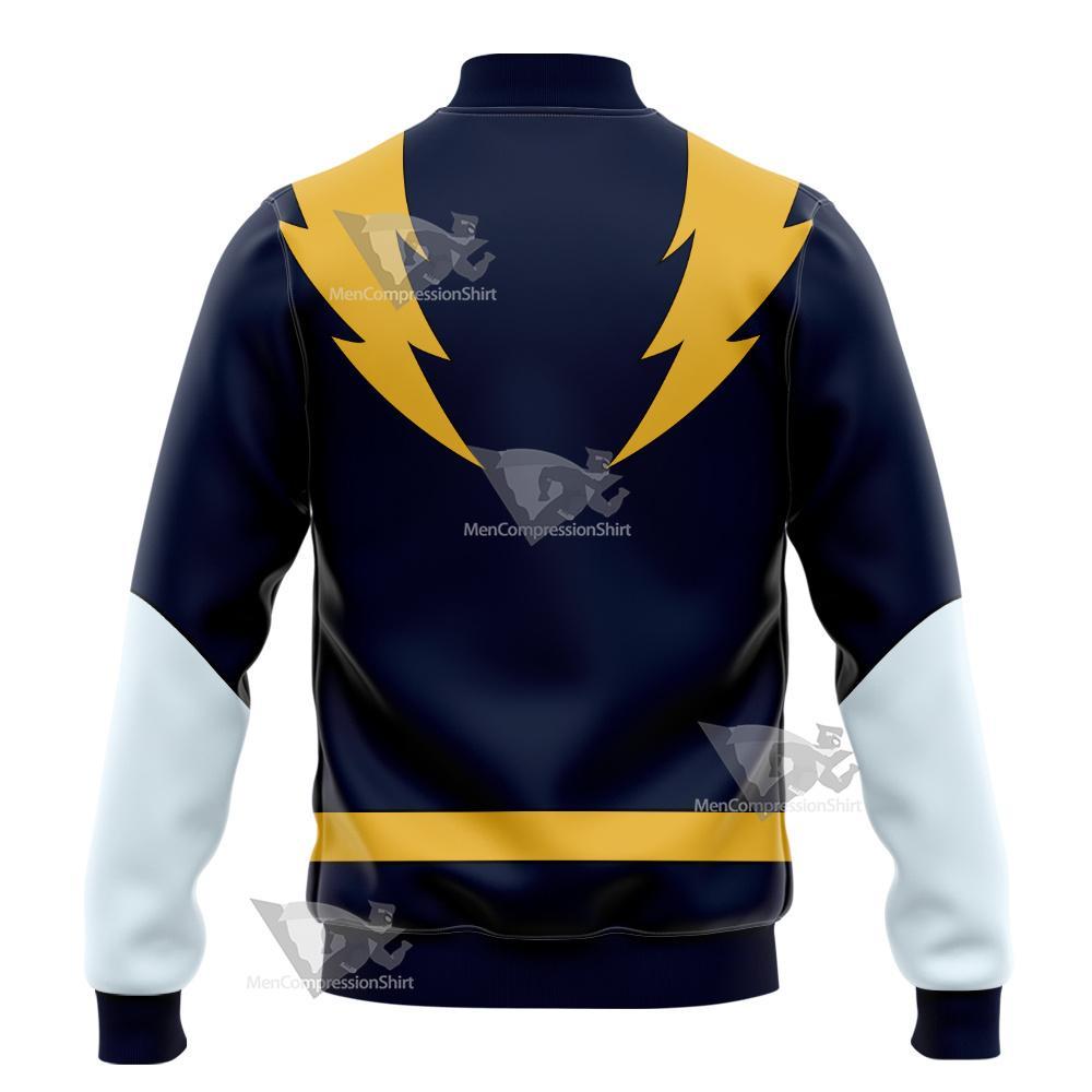 Dc Lightning Lad Yellow Cosplay Varsity Jacket