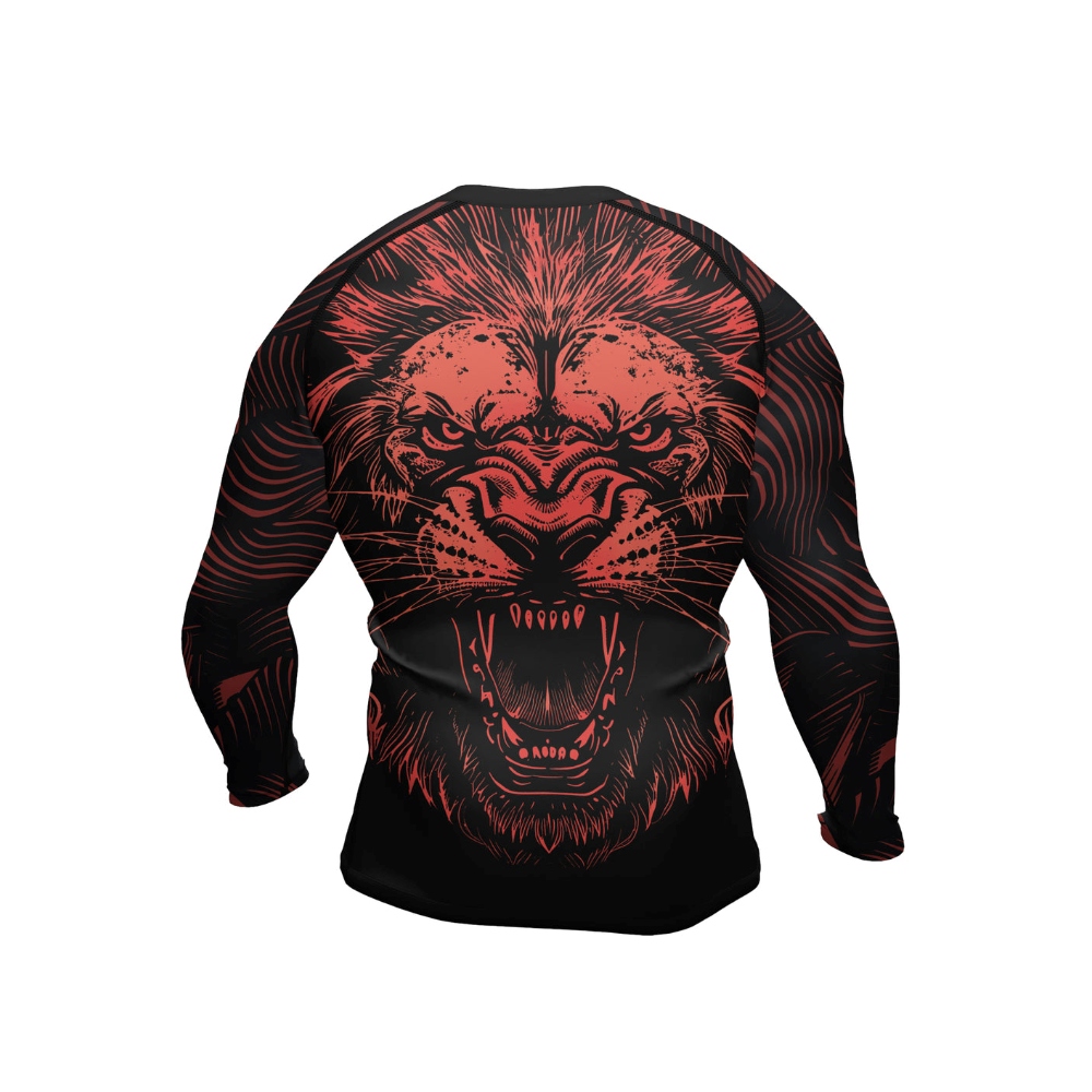 Lion King Mens Long Sleeve Compression Shirt