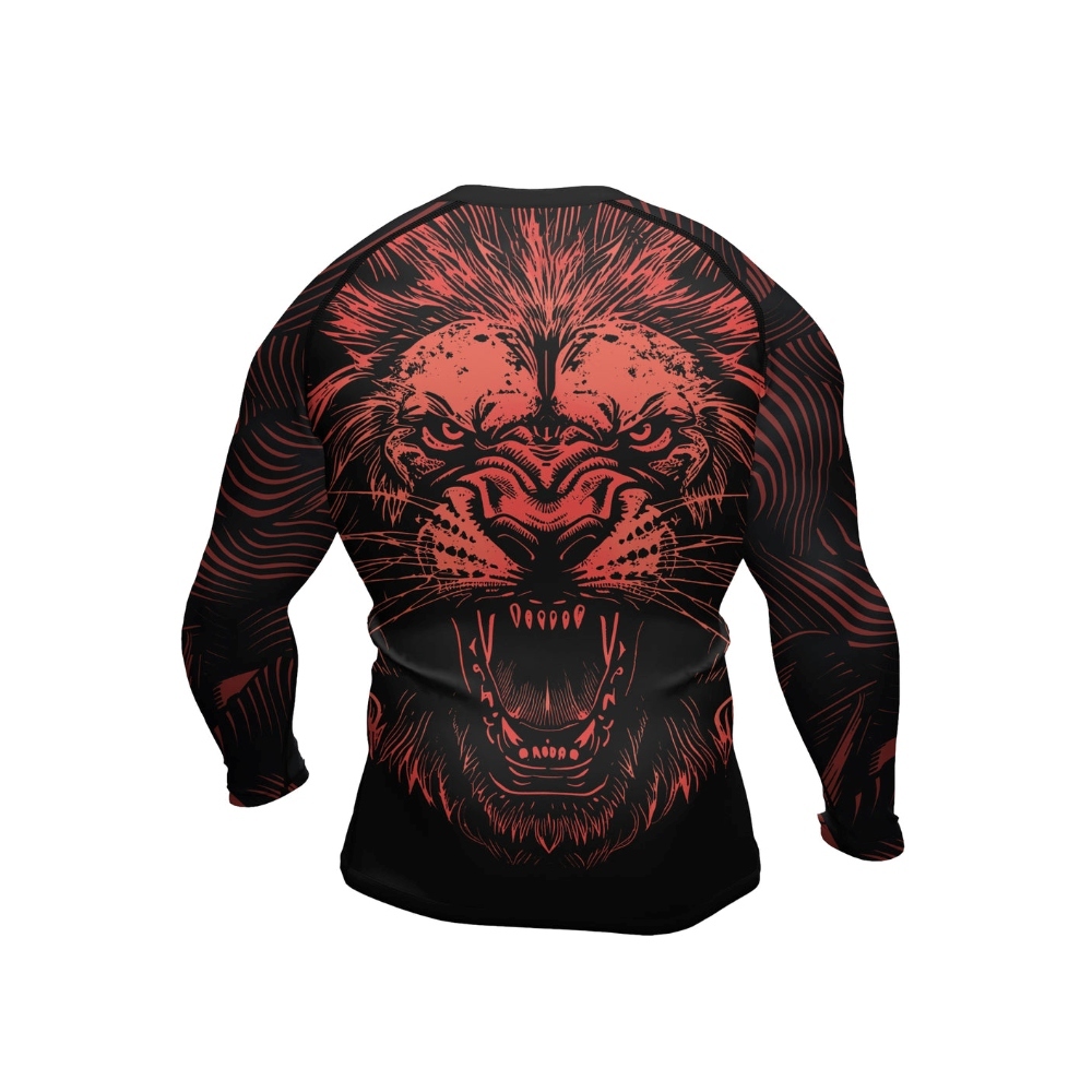 Lion King Mens Long Sleeve Compression Shirt