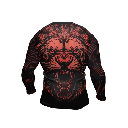 Lion King Mens Long Sleeve Compression Shirt