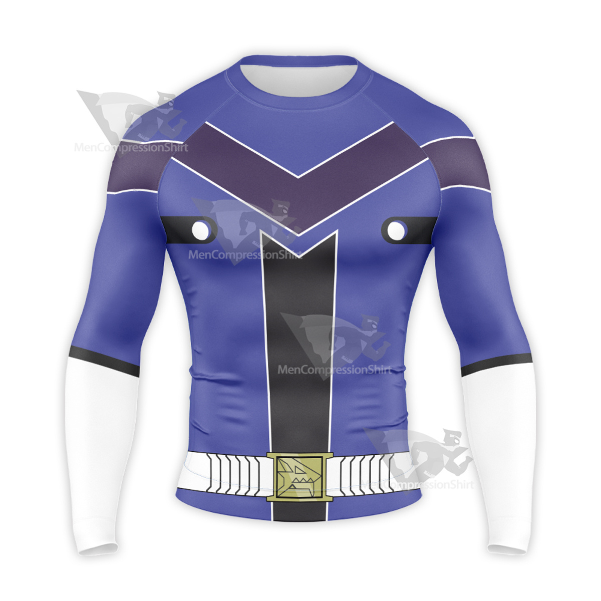 Loser Ranger Aoshima Shougo Blue Long Sleeve Compression Shirt