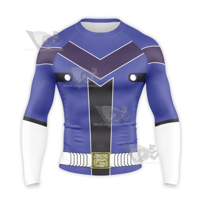 Loser Ranger Aoshima Shougo Blue Long Sleeve Compression Shirt