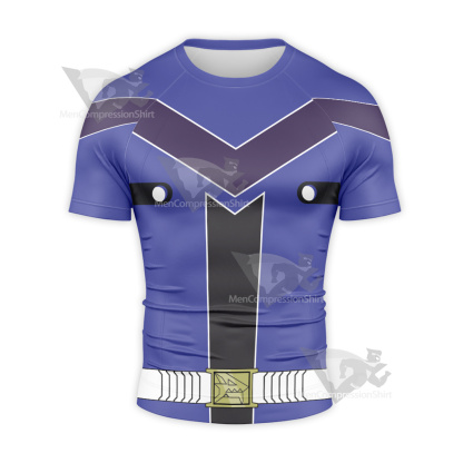 Loser Ranger Aoshima Shougo Blue Short Sleeve Compression Shirt