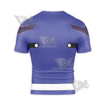 Loser Ranger Aoshima Shougo Blue Short Sleeve Compression Shirt