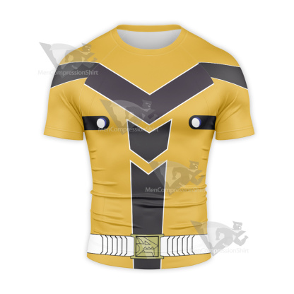 Loser Ranger Kiritani Shinya Yellow Short Sleeve Compression Shirt