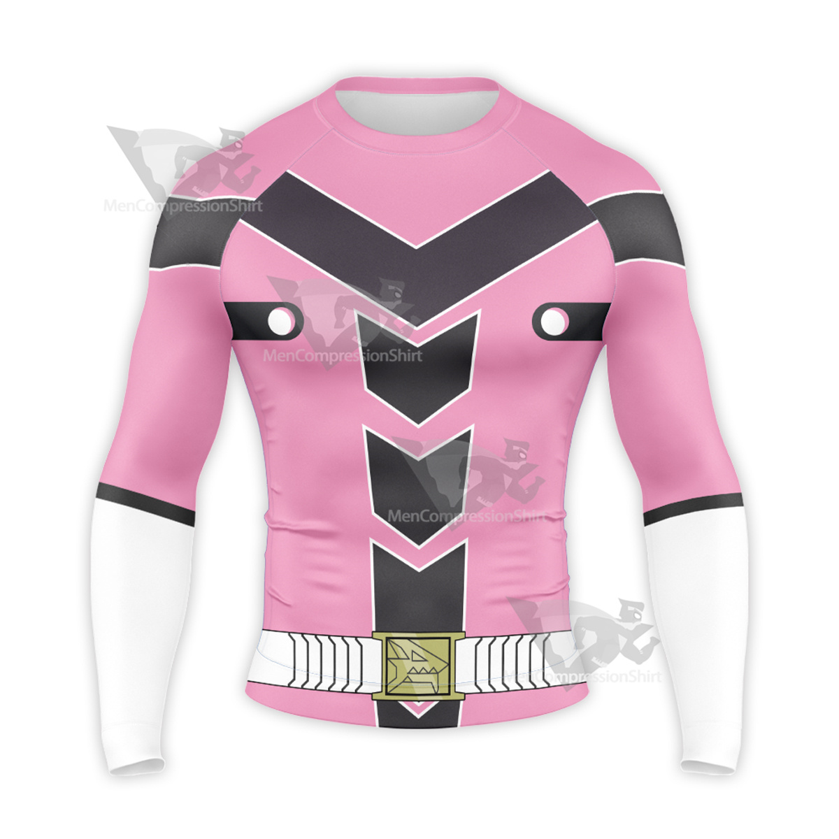 Loser Ranger Sakurama Sesera Pink Long Sleeve Compression Shirt