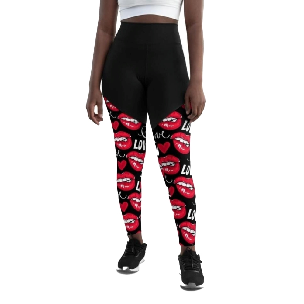 Love And Kisses Women Compression Legging