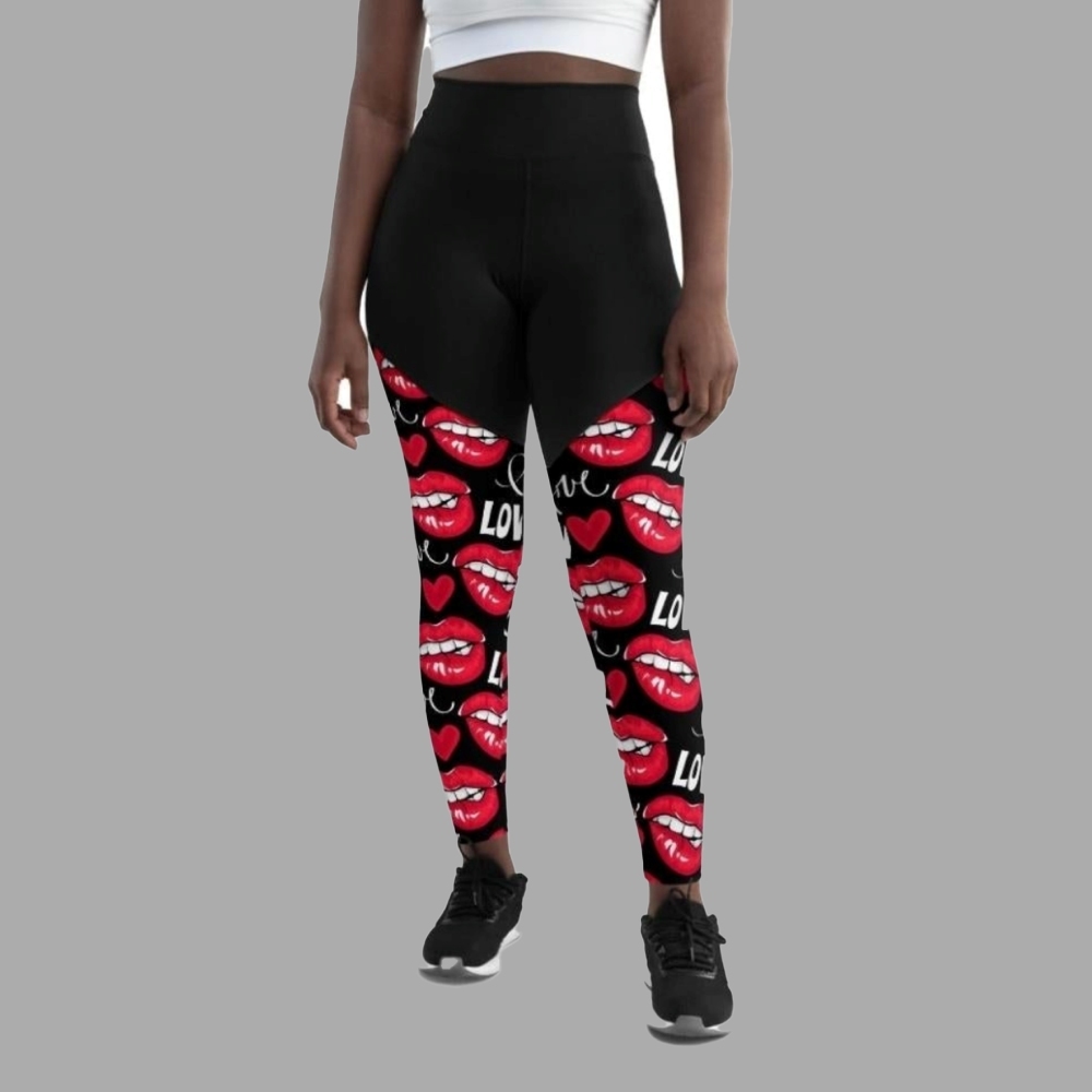Love And Kisses Women Compression Legging