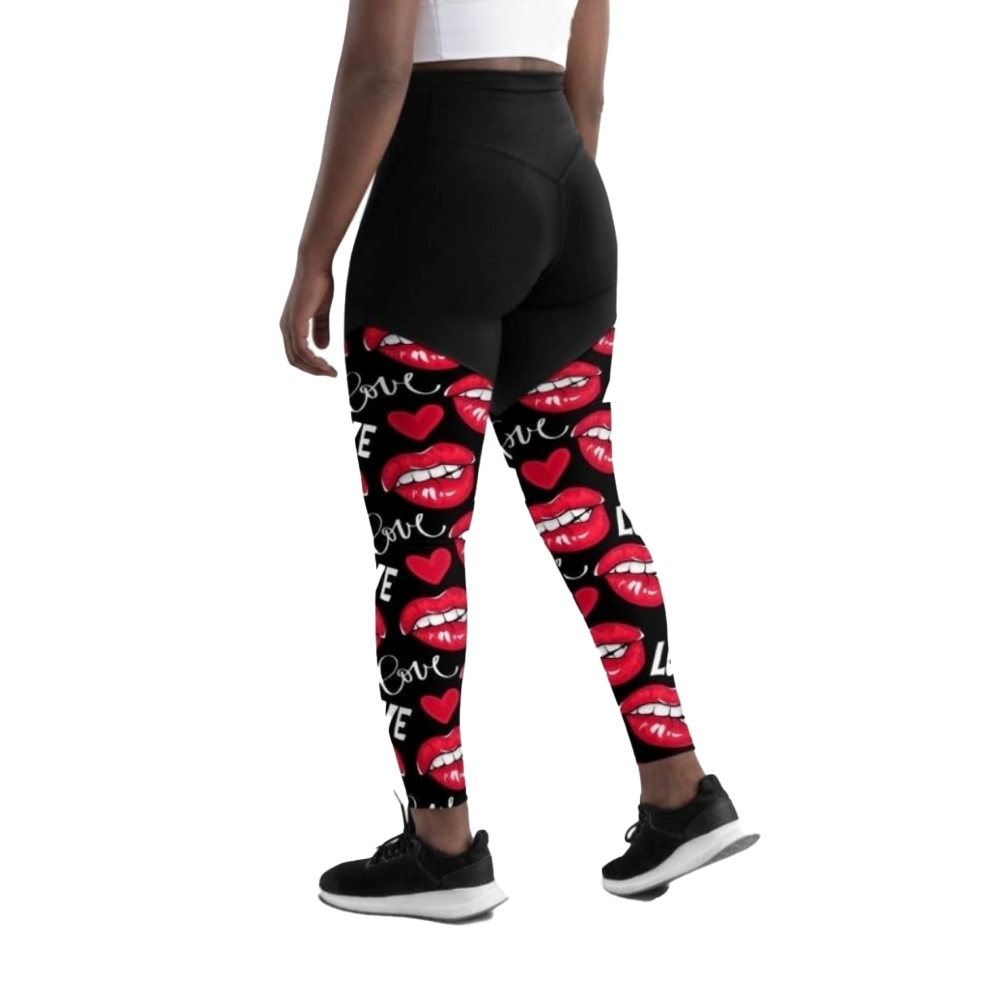 Love And Kisses Women Compression Legging
