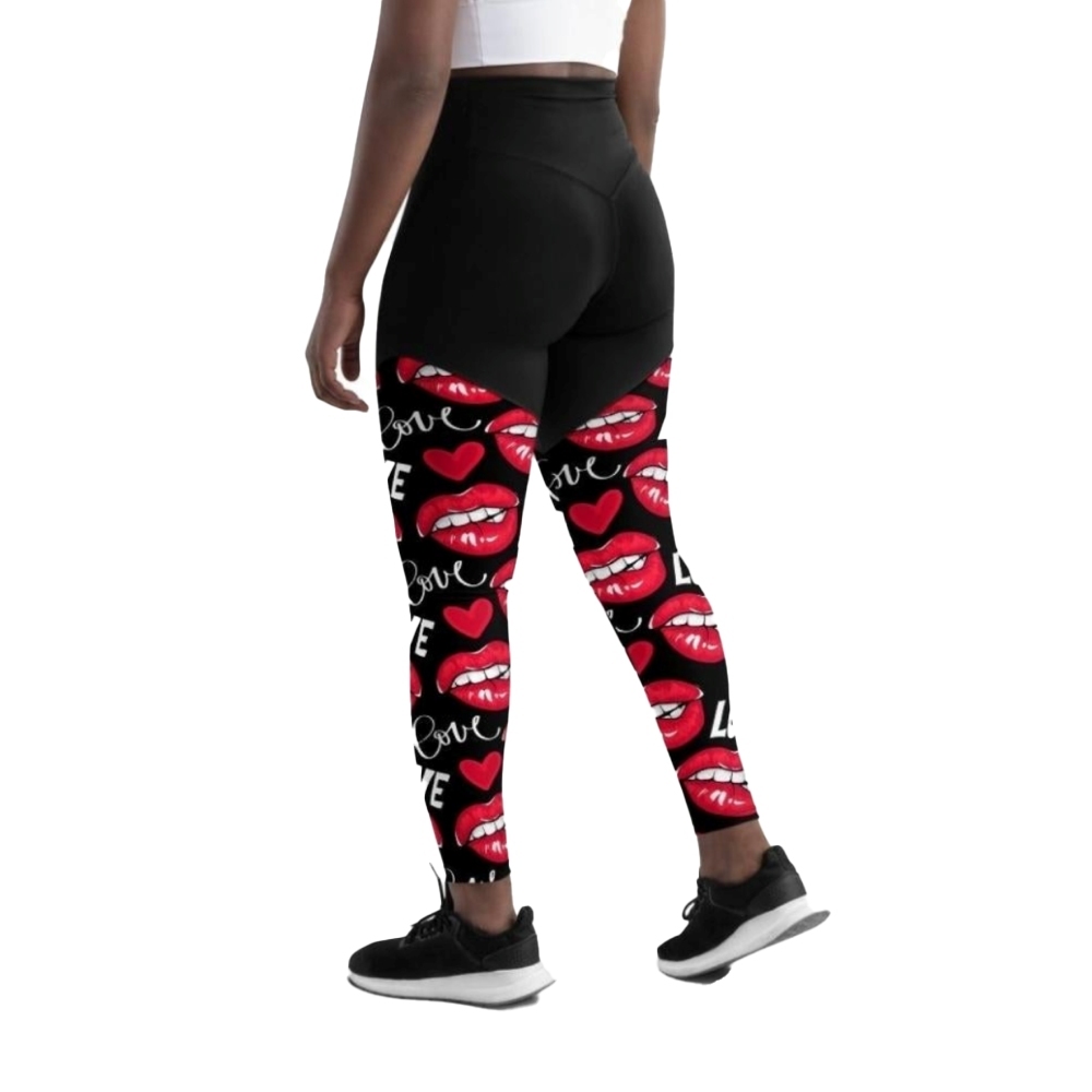 Love And Kisses Women Compression Legging