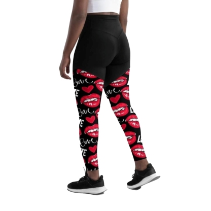 Love And Kisses Women Compression Legging