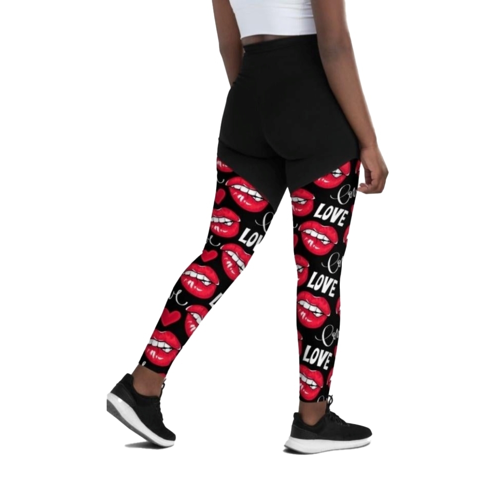 Love And Kisses Women Compression Legging