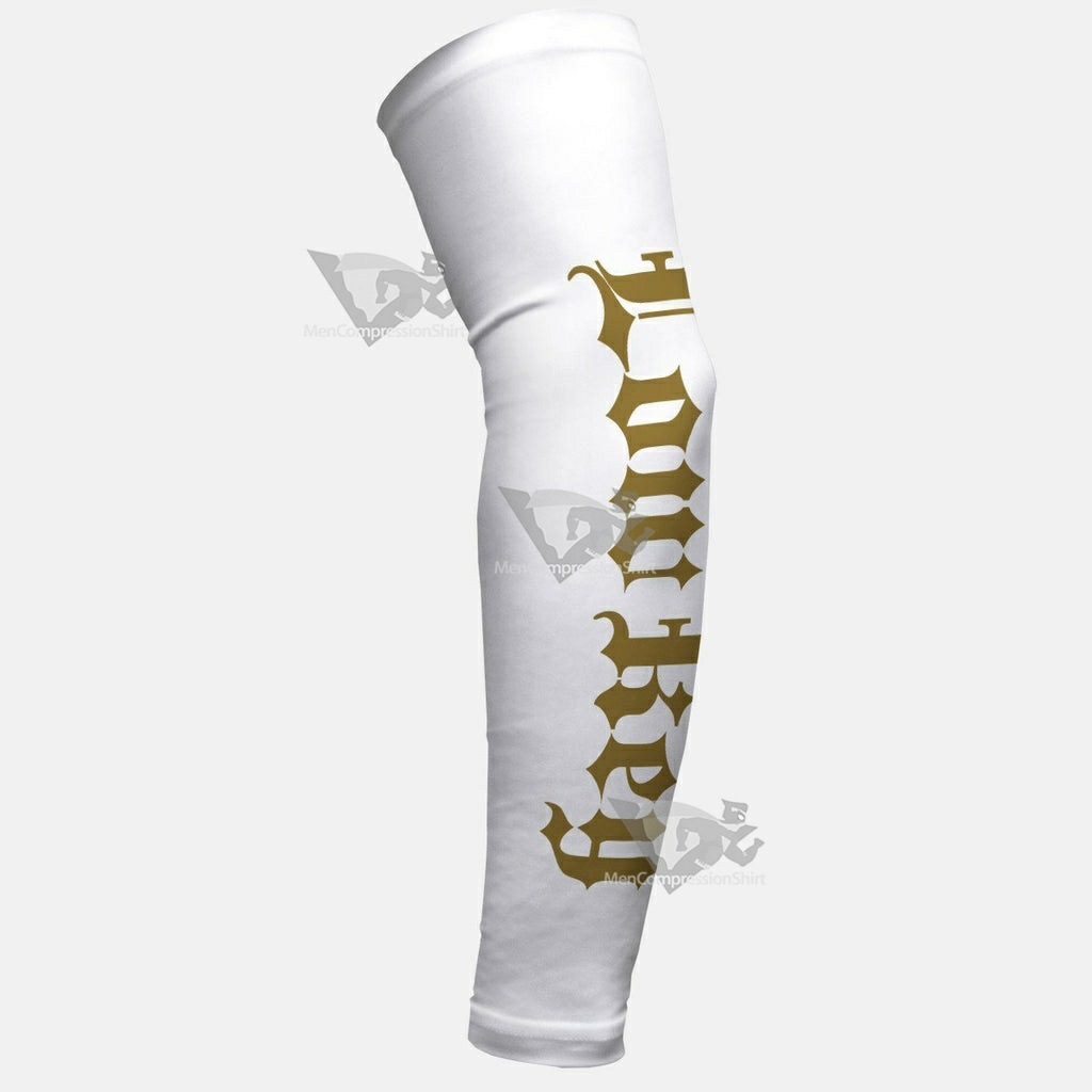 Low Key White and Gold Arm Sleeve