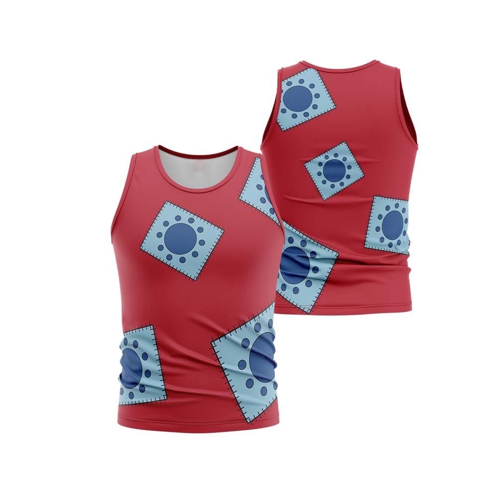Luffy Wano One Piece Sleeveless Compression Shirt