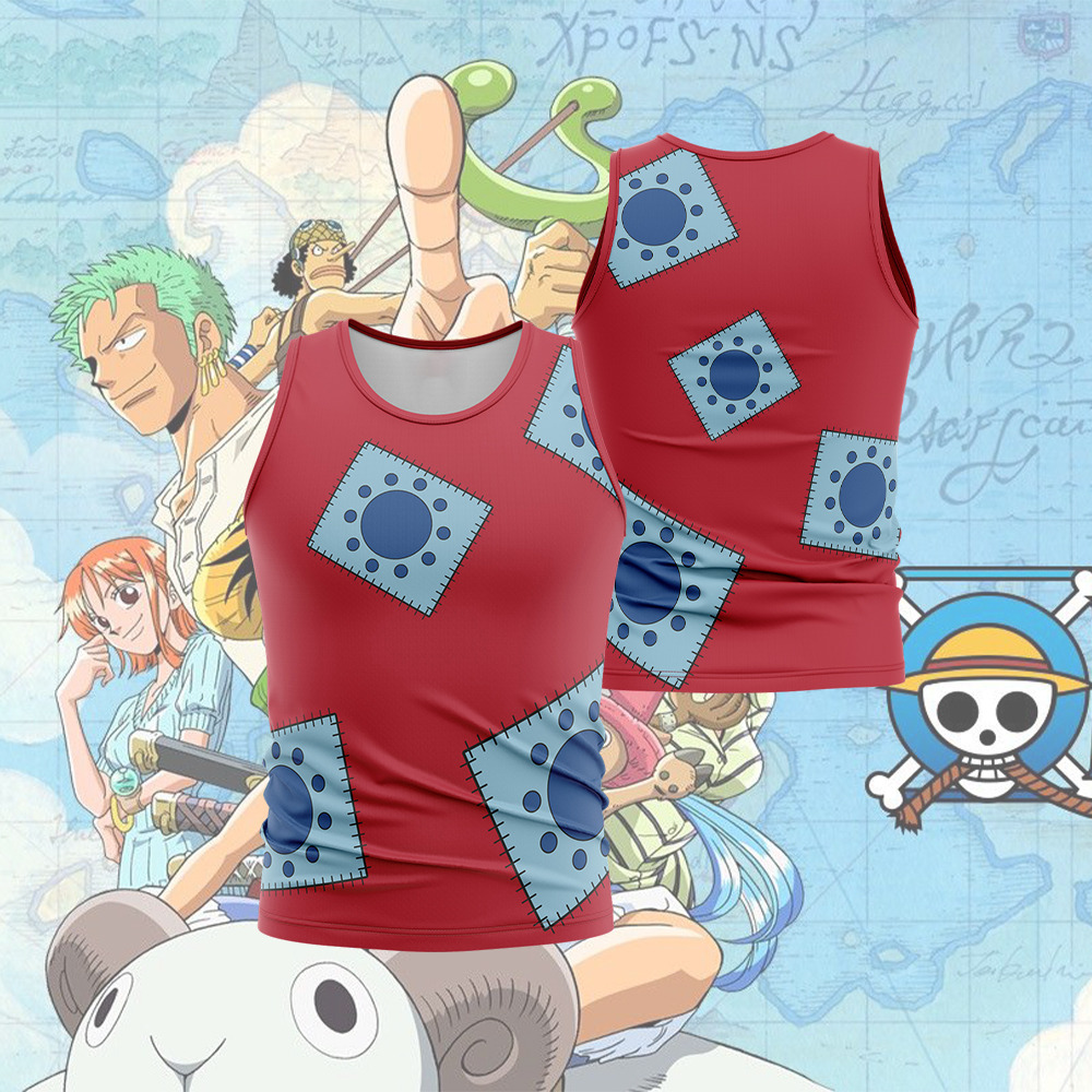 Luffy Wano One Piece Sleeveless Compression Shirt