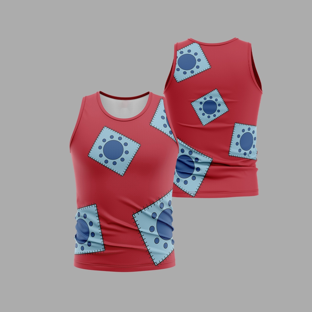 Luffy Wano One Piece Sleeveless Compression Shirt