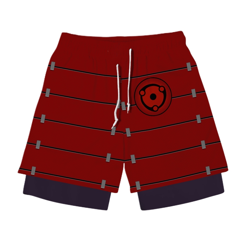 Madara Uchiha Anime Compression Gym Shorts
