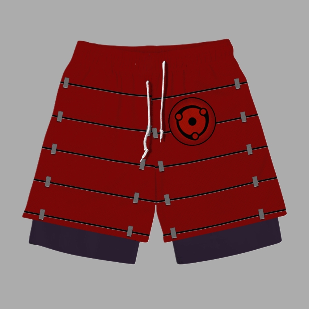 Madara Uchiha Anime Compression Gym Shorts
