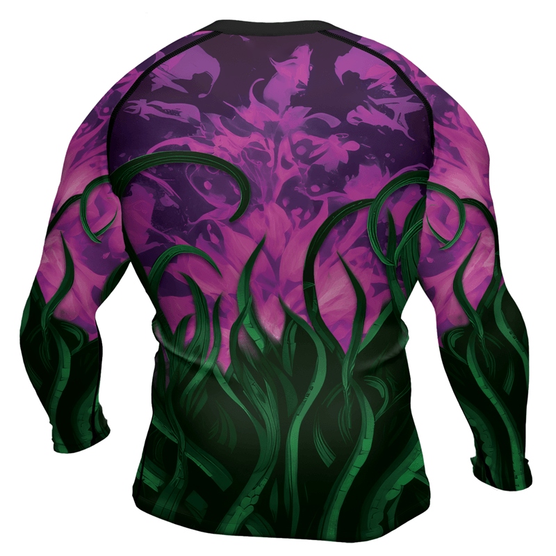 Madness Manifest Octopus Mens Long Sleeve Compression Shirt