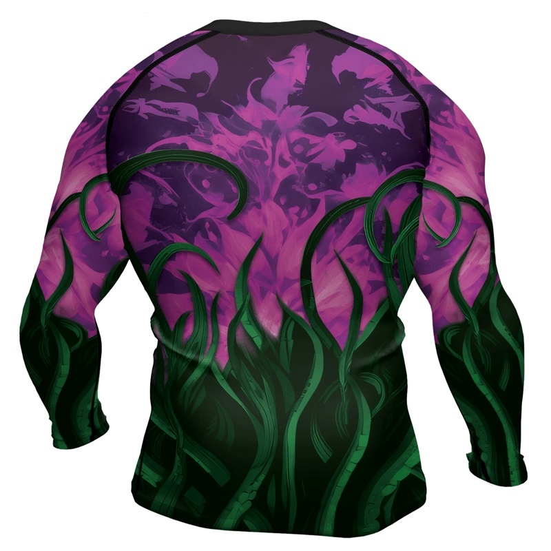 Madness Manifest Octopus Mens Long Sleeve Compression Shirt