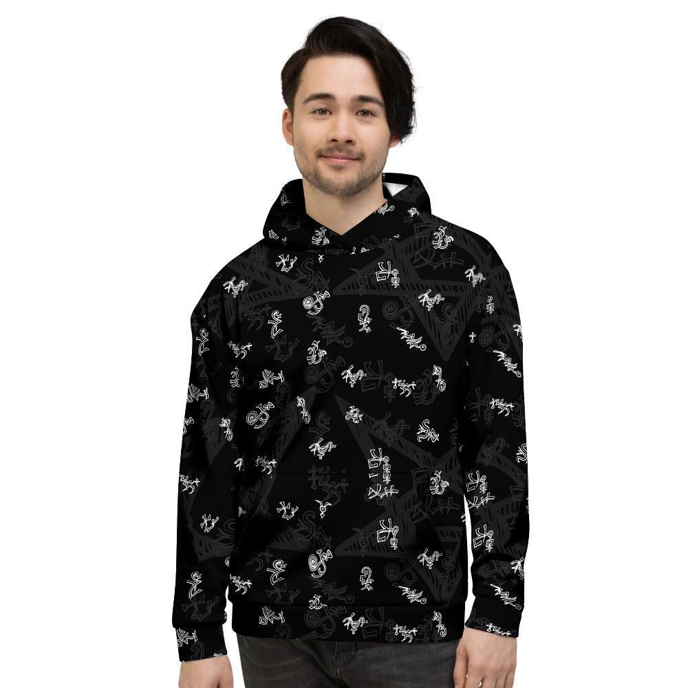 Magic Symbol Gothic Witch Mens Full Size Hoodie