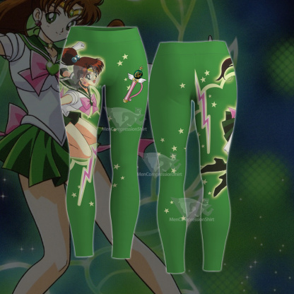 Makoto Kino Sailor Moon Sailor Jupiter Green Women Leggings