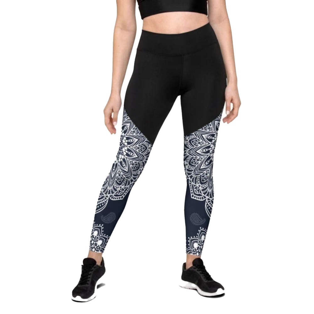 Mantra Women Compression Legging Navy Blue