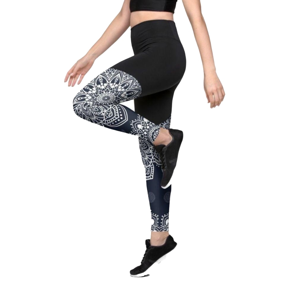 Mantra Women Compression Legging Navy Blue