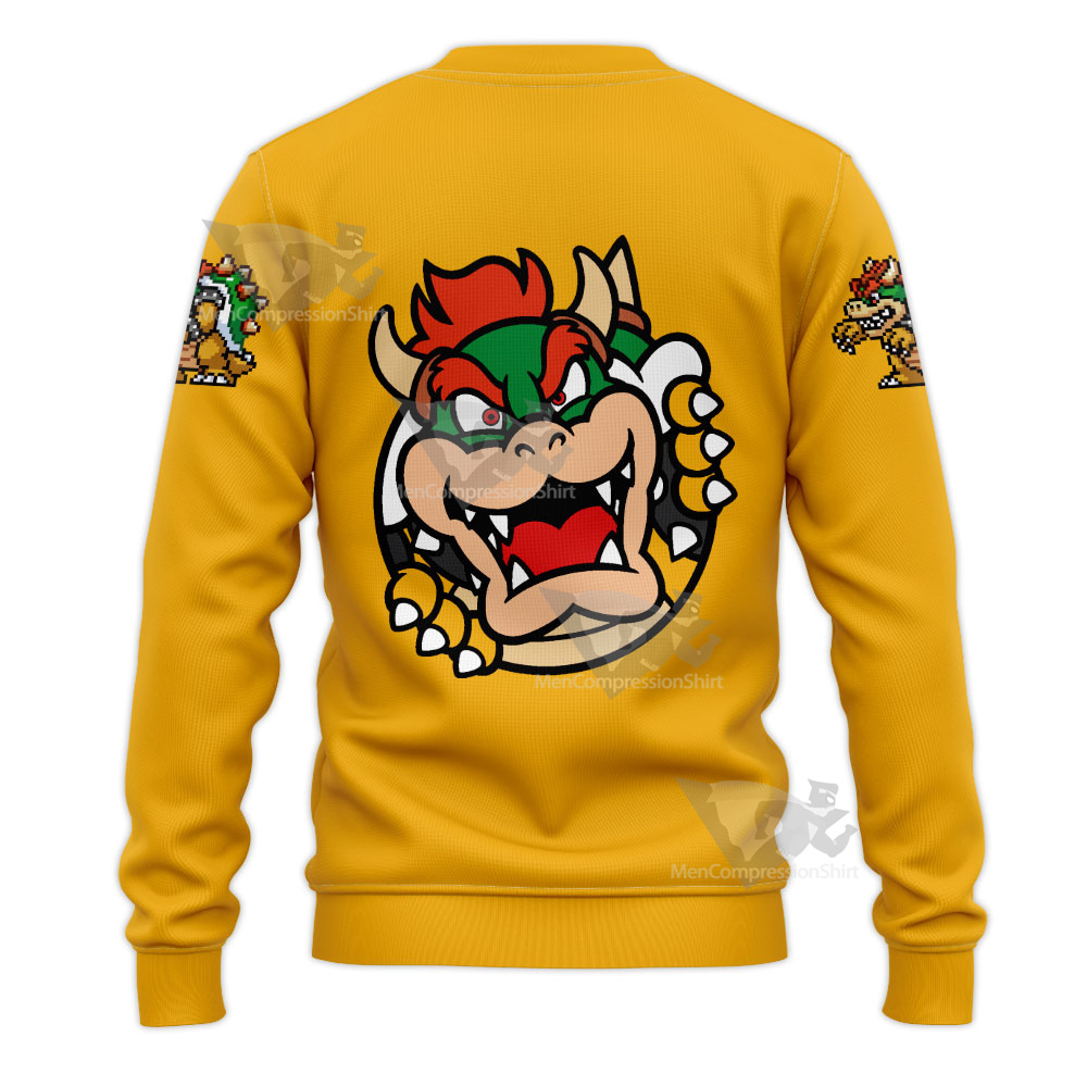 Mario Sports Bowser Yellow Sweatshirt