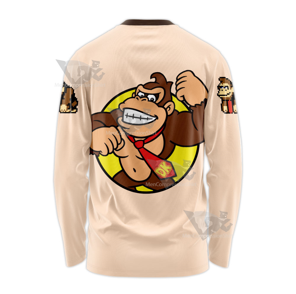 Mario Sports Donkey Kong Flesh Colored Long Sleeve Shirt