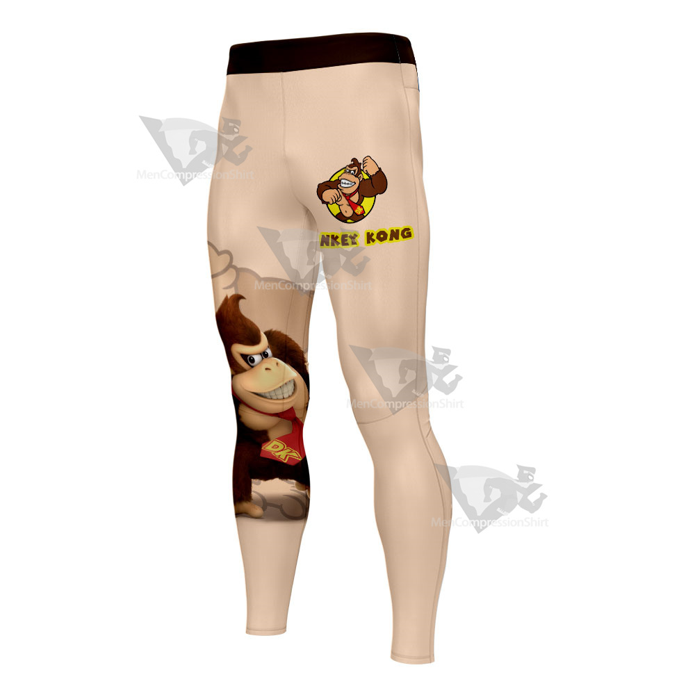 Mario Sports Donkey Kong Flesh Colored Mens Compression Legging-MensCompressionShirt