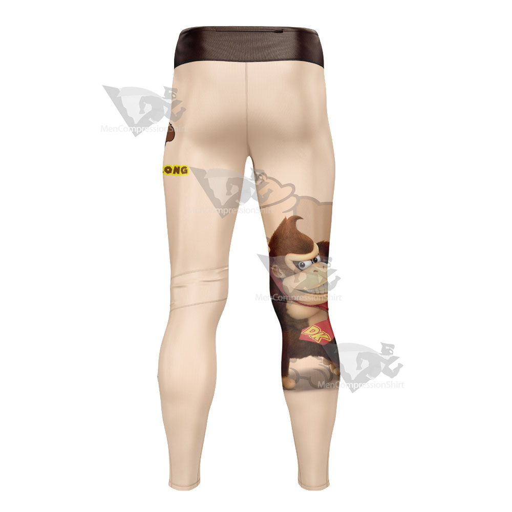 Mario Sports Donkey Kong Flesh Colored Mens Compression Legging-MensCompressionShirt