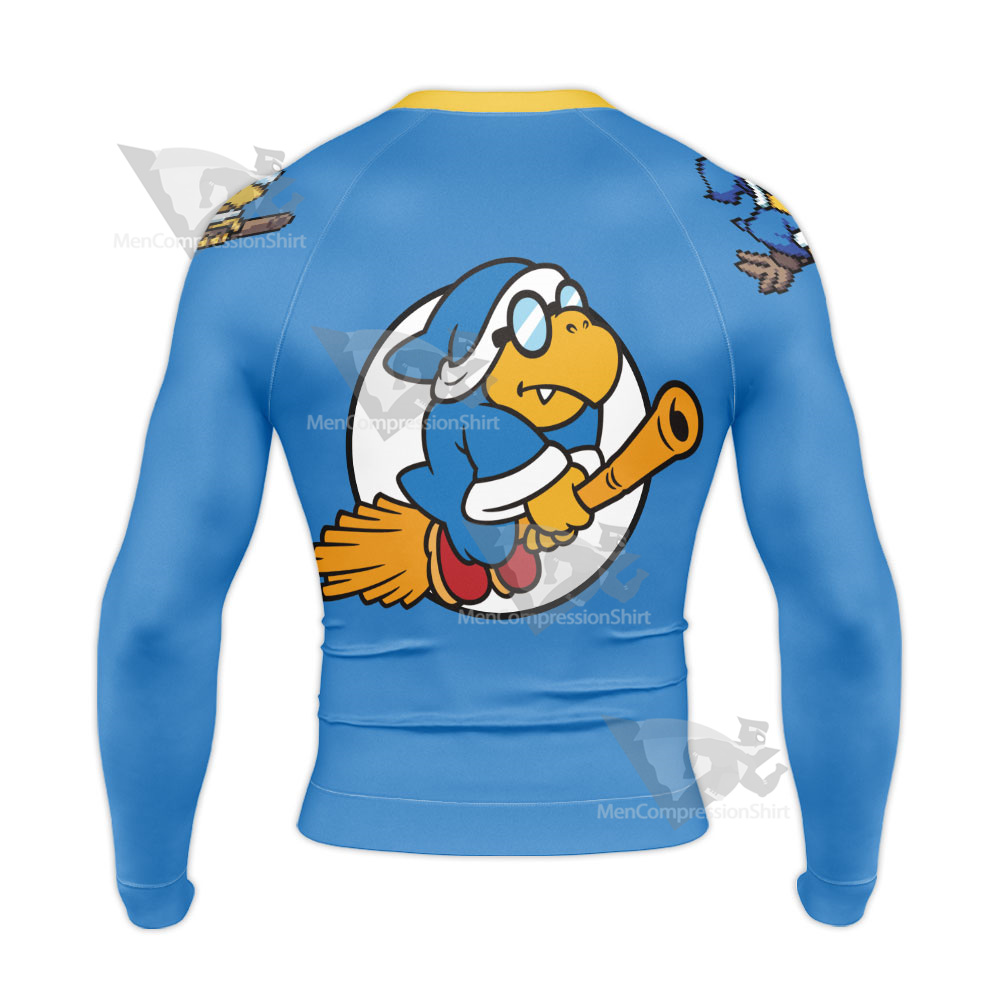 Mario Sports Magikoopas Kamek Play Tennis Long Sleeve Compression Shirt
