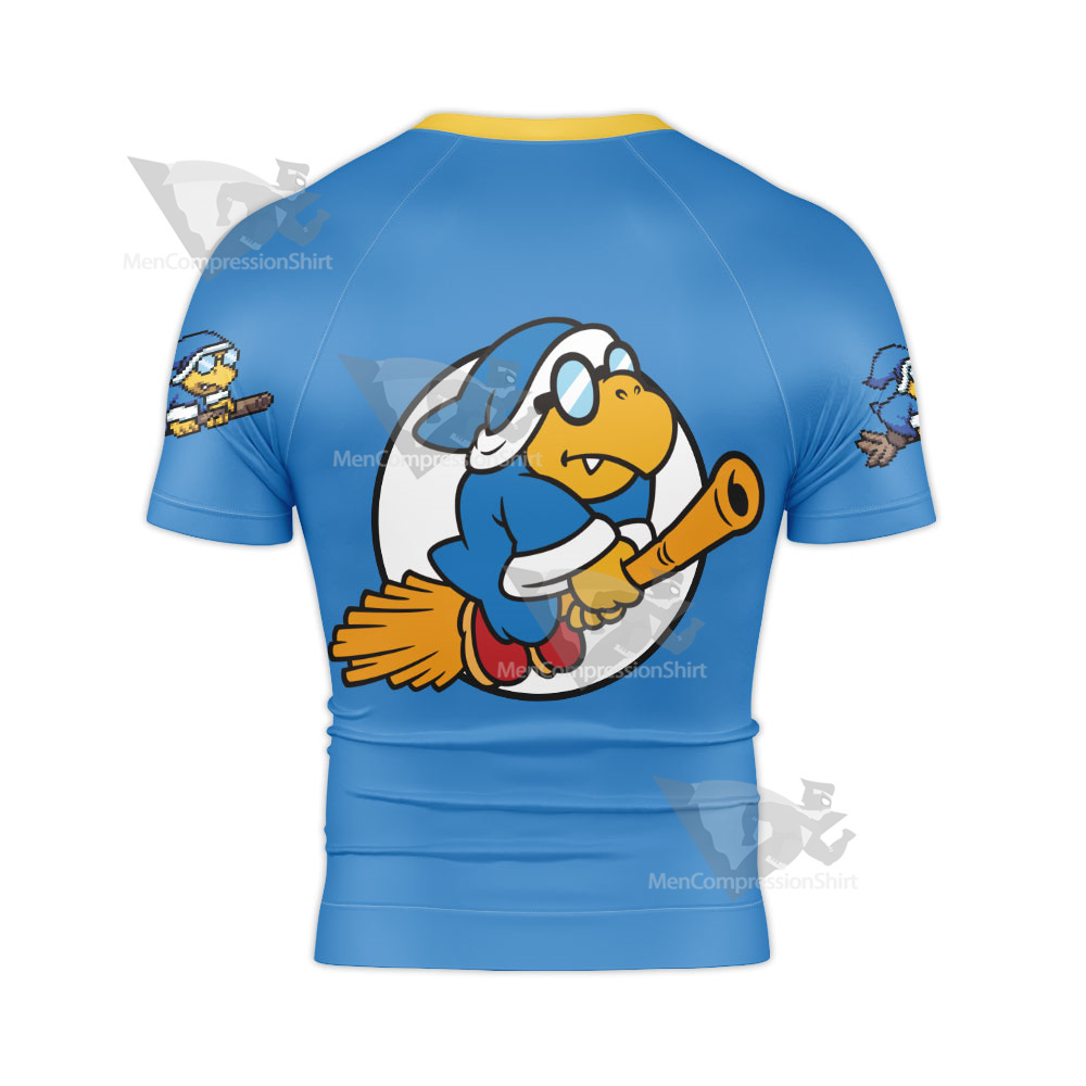 Mario Sports Magikoopas Kamek Play Tennis Rash Guard Compression Shirt