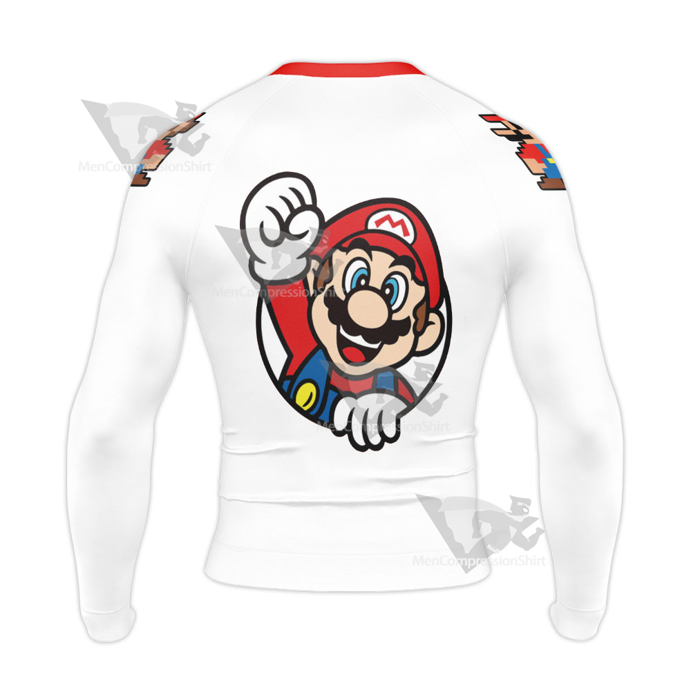 Mario Sports Mario Play Tennis Long Sleeve Compression Shirt