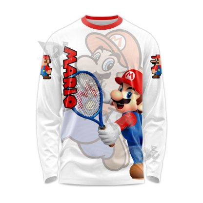 Mario Sports Mario Play Tennis Long Sleeve Shirt
