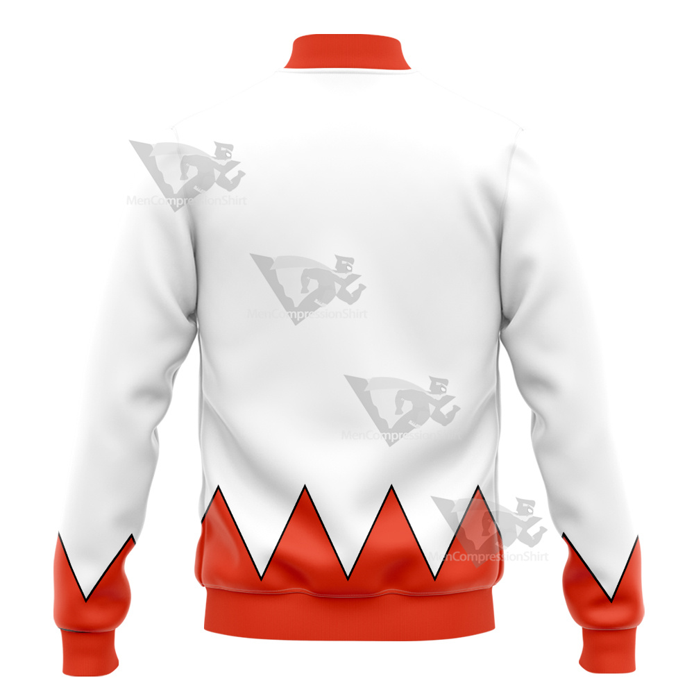 Mario Sports Mix White Mage Varsity Jacket